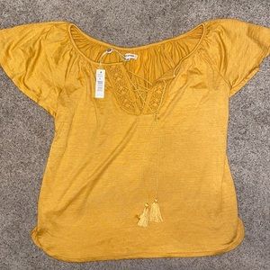 Yellow Blouse w/ Tags size large